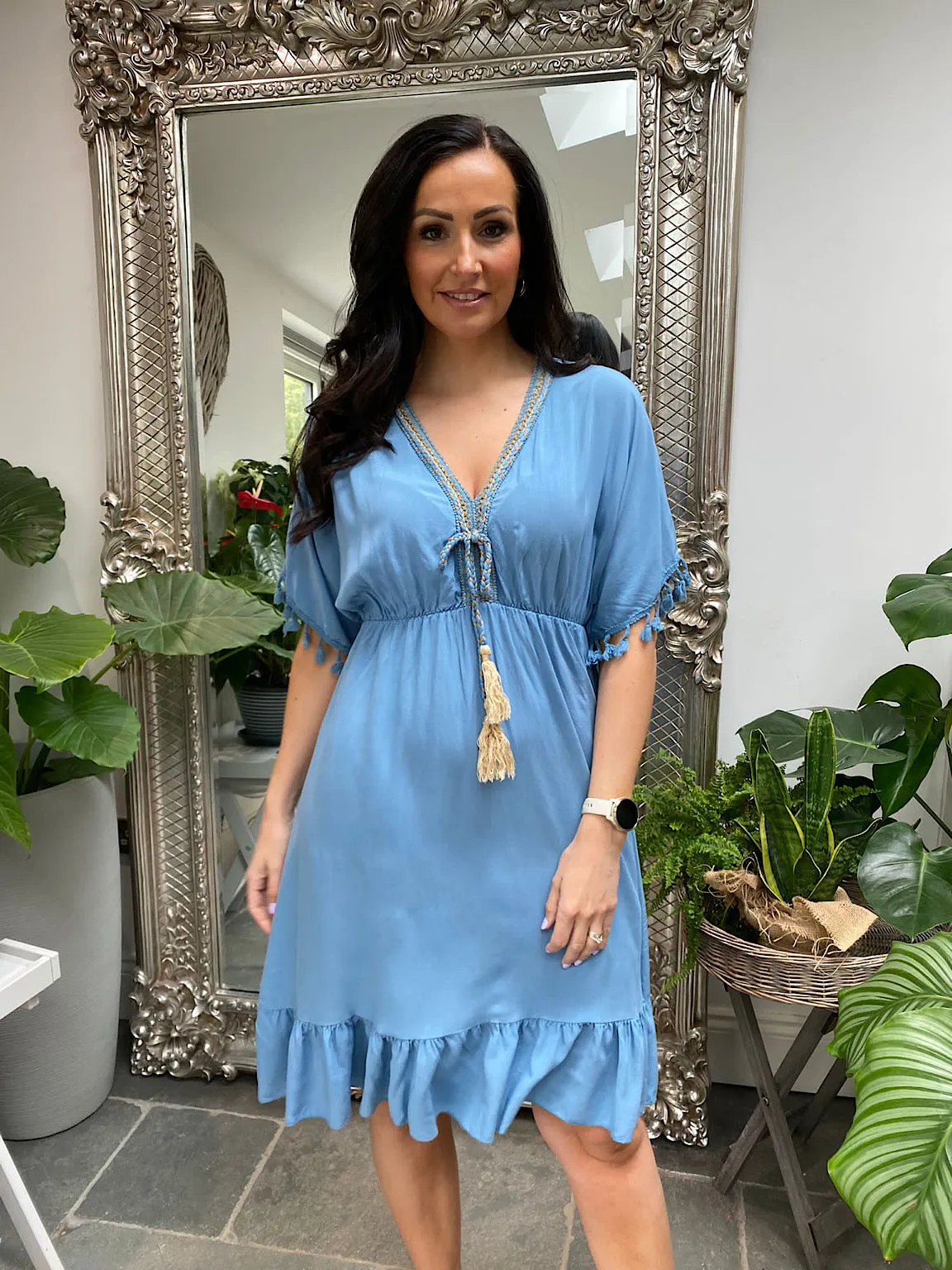 Carrie Tassel Sleeve Dress