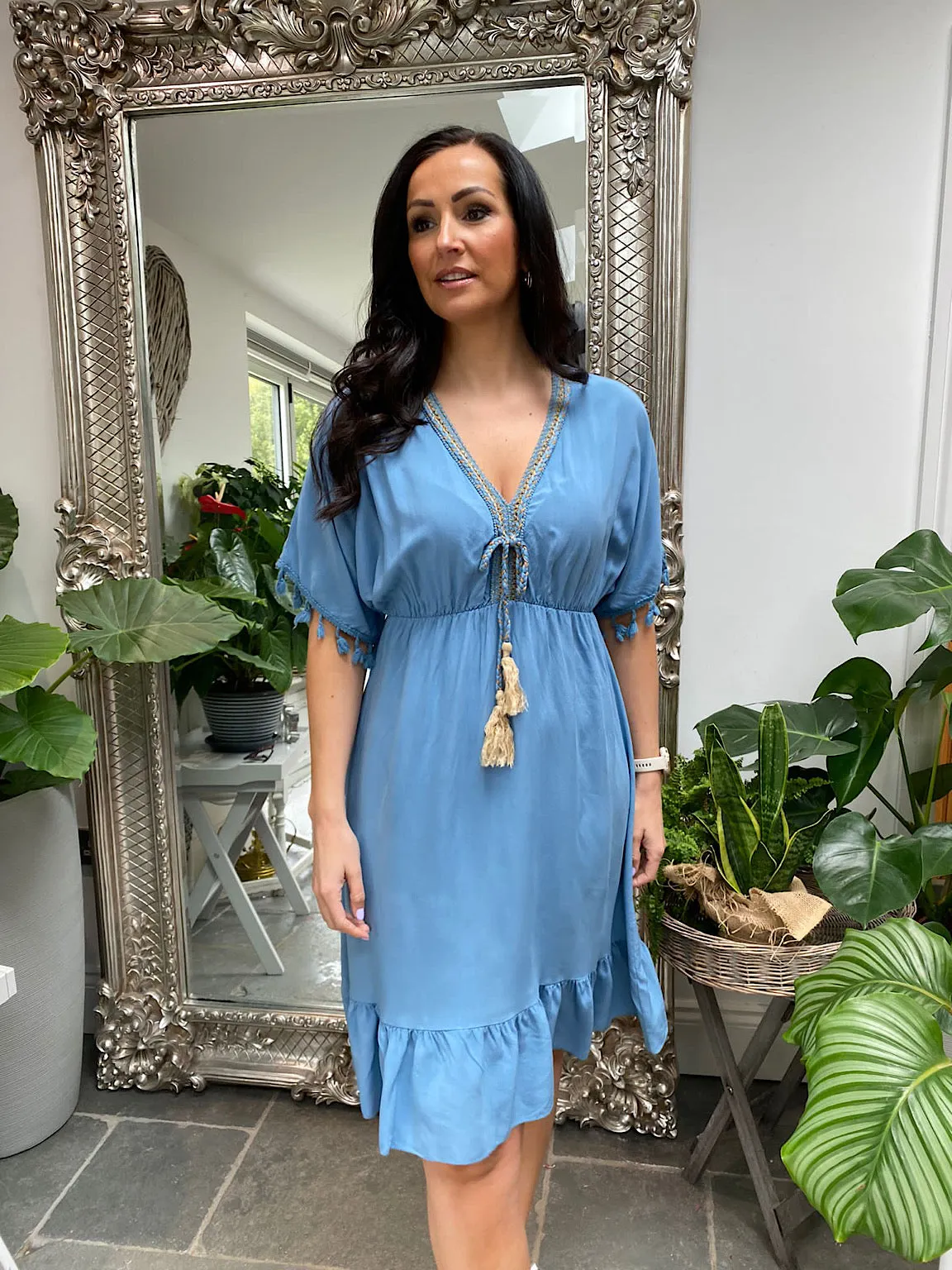 Carrie Tassel Sleeve Dress