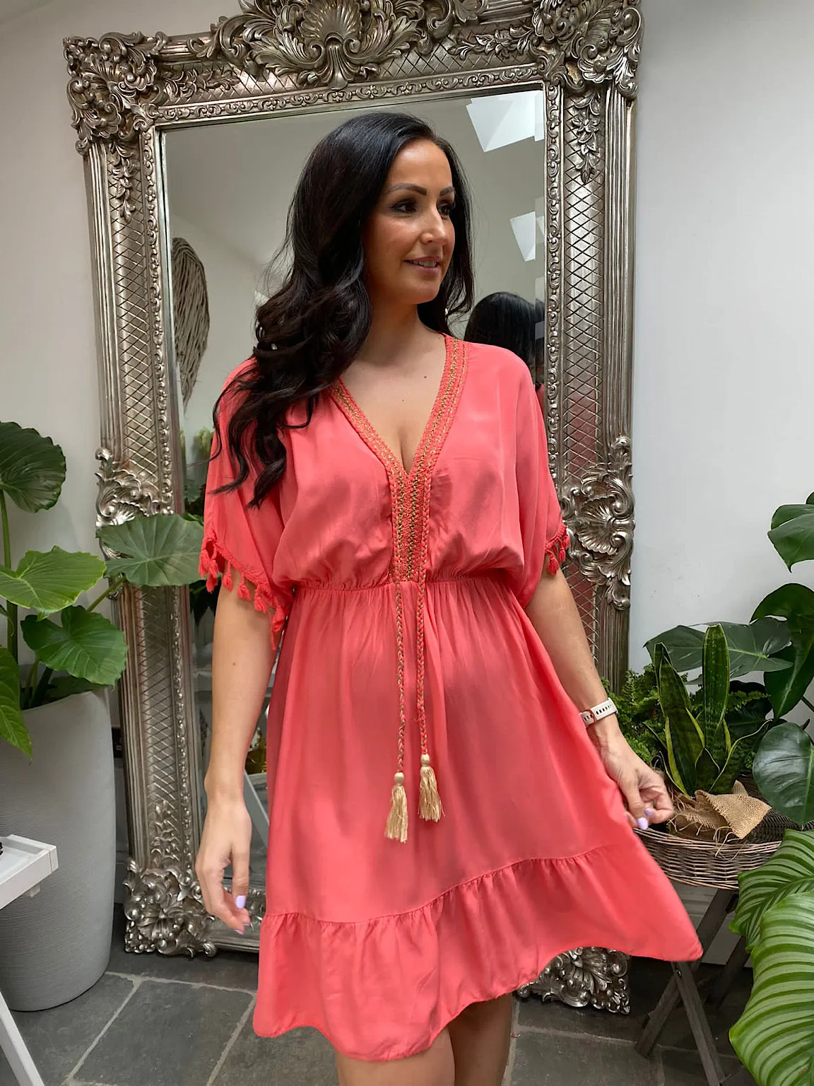 Carrie Tassel Sleeve Dress